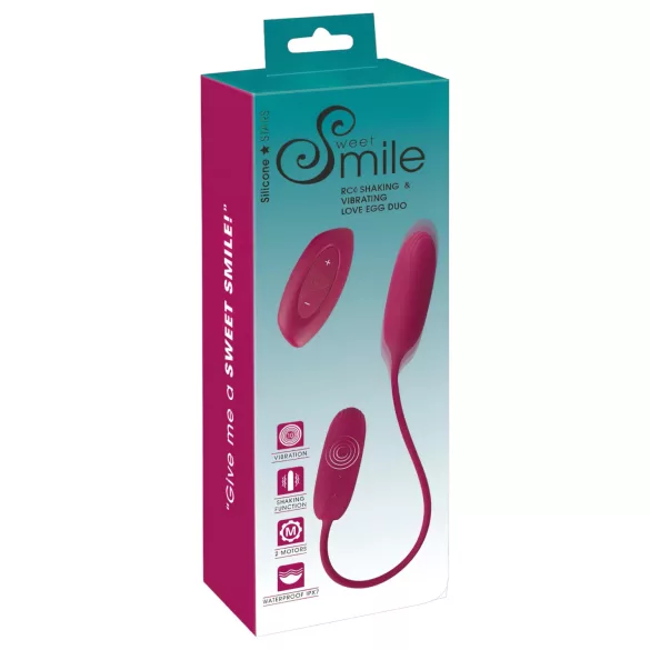 Smile Love Egg Duo - δονητικό αυγό διπλό για πρωκτό & γυναικείο σημείο
