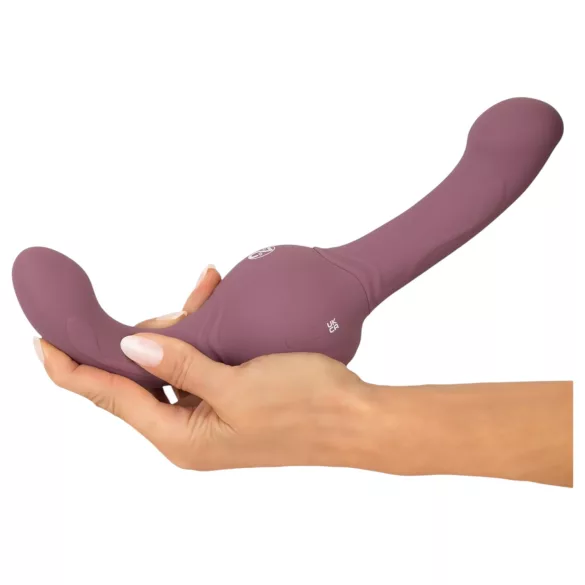 You2Toys - δονητής διπλής άκρης - δόνηση - μοβ