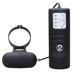 Μαύρο δονητικό δαχτυλίδι πέους