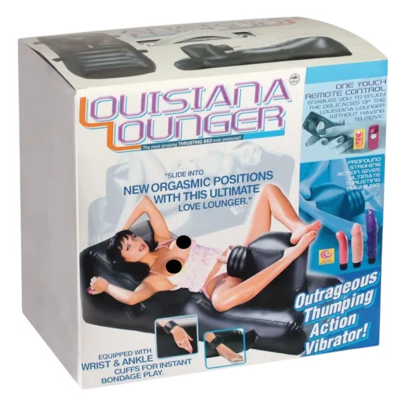 NMC - Louisiana Lounger - μηχανή σεξ με ενσωματωμένο δονητή (μαύρο)