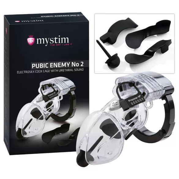 mystim Pubic Enemy No 2 - ηλεκτρικό κλουβί πέους
