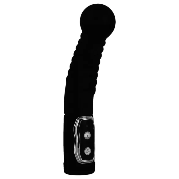 You2Toys - δονητής προστάτη με περιστροφή - σιλικόνη μαύρο