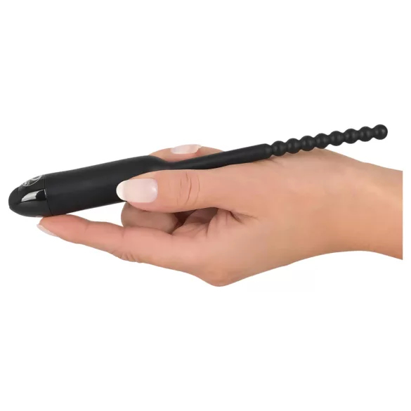 You2Toys - ουρηθρικός δονητής με σφαίρες - 0,8cm - μαύρο