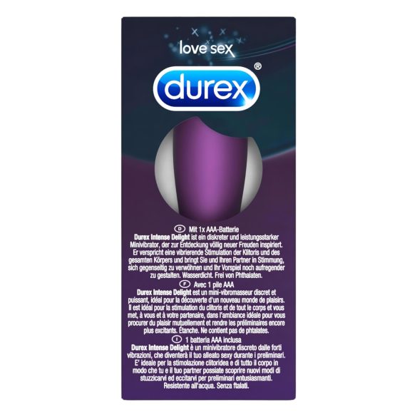 Durex - δονητής bullet για γυναίκα - έντονη διέγερση - μωβ