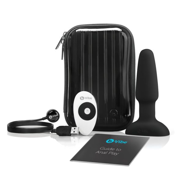 b-Vibe - περιστρεφόμενος δονούμενος μαύρος αναλικός δονητής