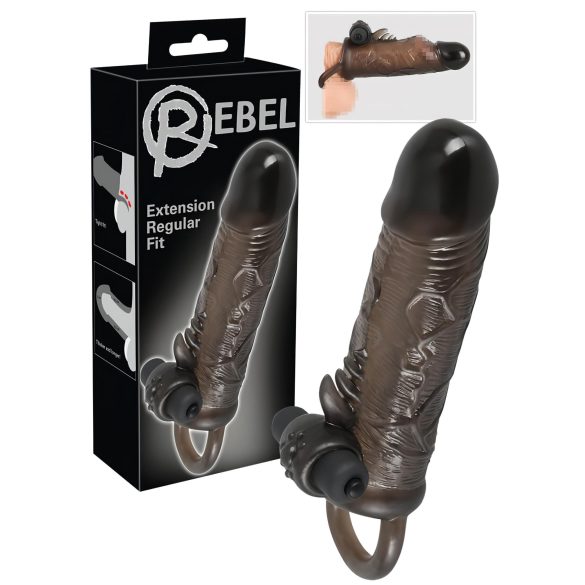 Επαναστάτης Regular - δονητικό κάλυμμα πέους (19cm)