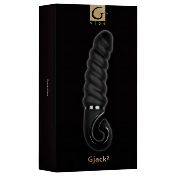 Gvibe G-jack 2 - επαναφορτιζόμενος αδιάβροχος δονητής σιλικόνης (μαύρο)