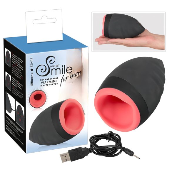 SMILE Warming - επαναφορτιζόμενος θερμαντικός στοματικός ικανοποιητής για άνδρες