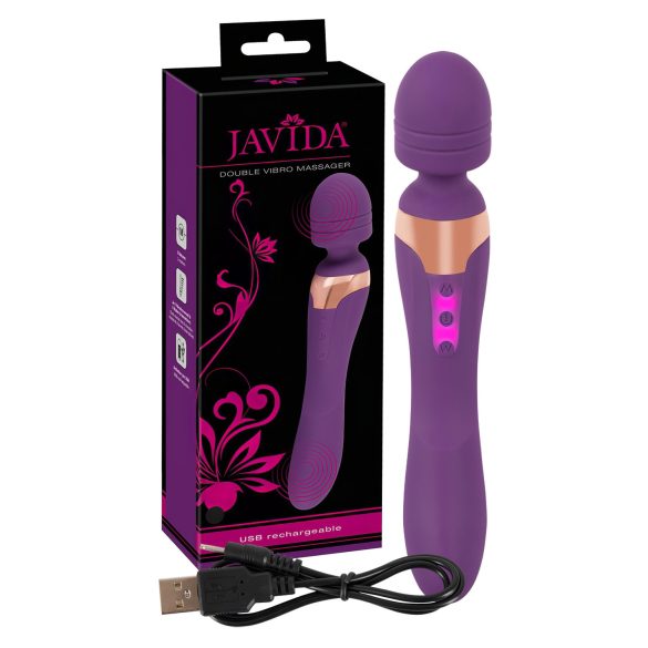 Javida Double - μασέρ δονητής (μωβ)