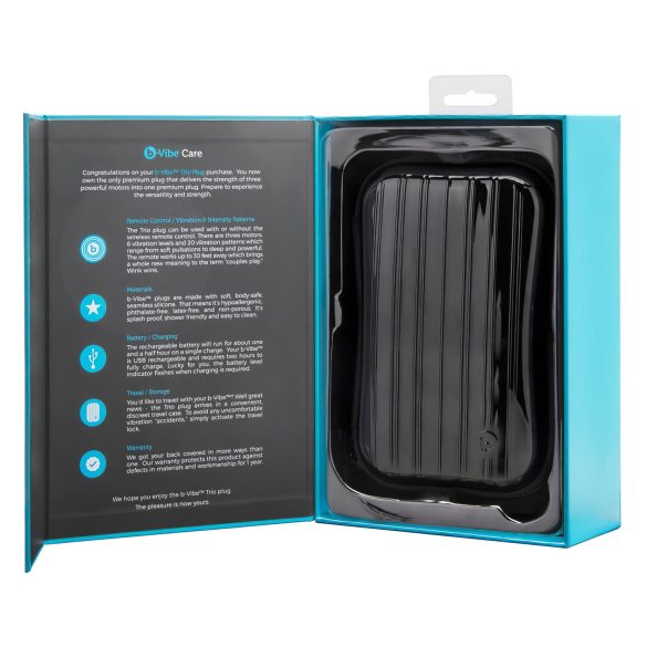 b-Vibe Novice - δονητής πρωκτού για αρχάριους - μαύρο