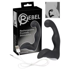   Rebel - δονητής προστάτη επαναφορτιζόμενος - μαύρο