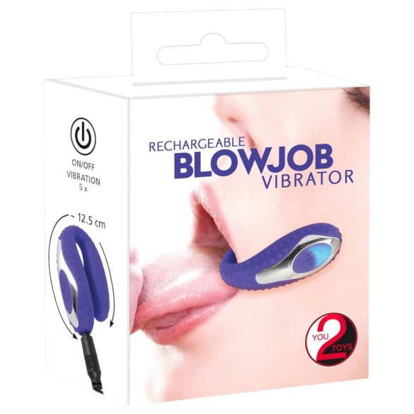 You2Toys - Πρωκτική Δόνηση - Επαναφορτιζόμενος Σιλικόνης Στοματικός Δονητής (μωβ)