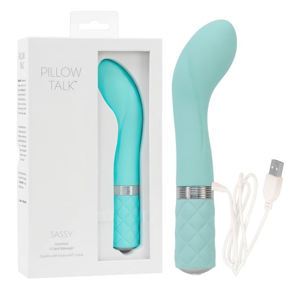 Pillow Talk Sassy – επαναφορτιζόμενος δονητής σημείου G (τυρκουάζ)