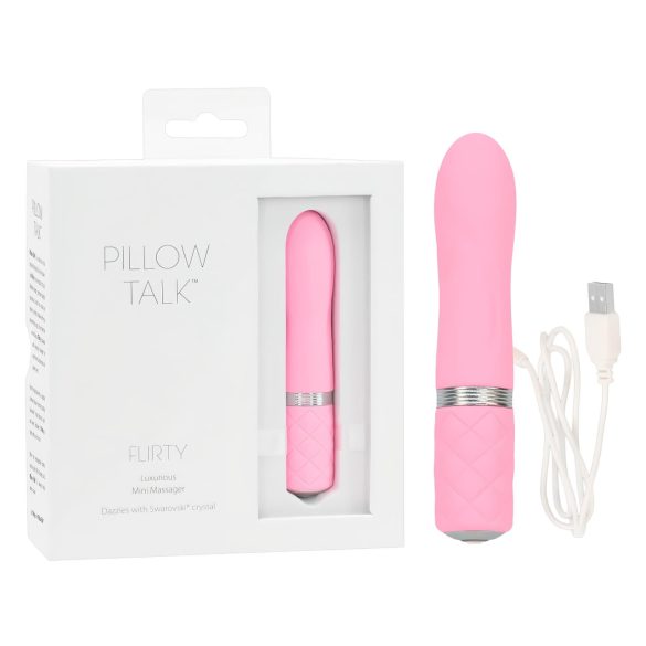 Pillow Talk Flirty - Επαναφορτιζόμενος Δονητής Ράβδου (Ροζ)
