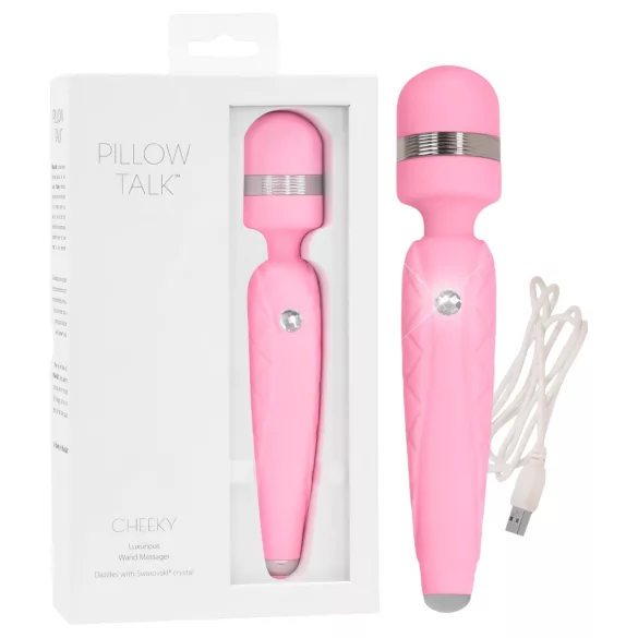 Pillow Talk Cheeky Wand - δονητής μασάζ με μπαταρία (ροζ)