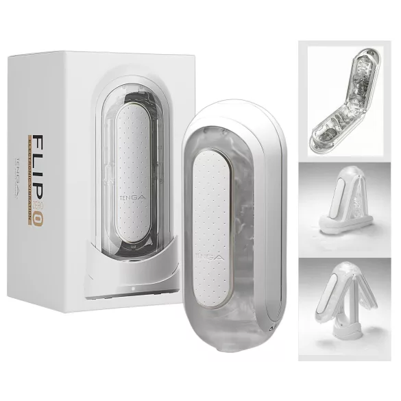 TENGA Flip Zero - ανδρικός δονητής αυνανισμού - δόνηση λευκό