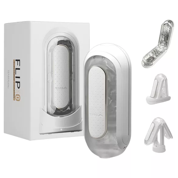 TENGA Flip Zero - ανδρικός δονητής αυνανισμού - δόνηση λευκό