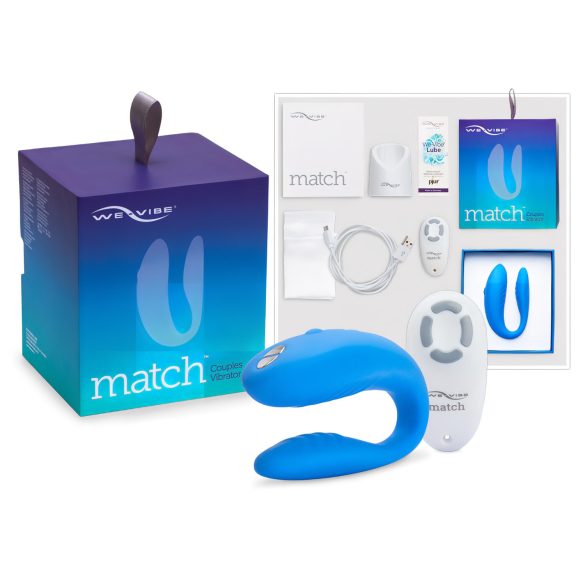 We-Vibe Match - αδιάβροχος δονητής ζευγαριού με επαναφορτιζόμενη μπαταρία (μπλε)
