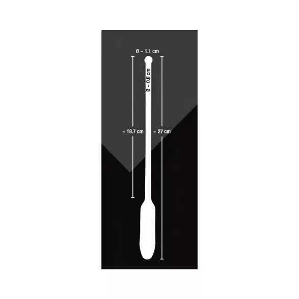 You2Toys - δονητικός διαστολέας ουρήθρας - σιλικόνη μαύρο 8-11mm