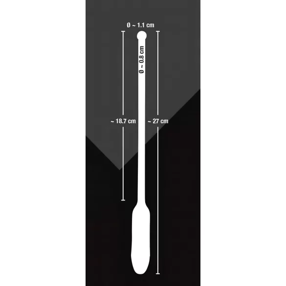 You2Toys - δονητικός διαστολέας ουρήθρας - σιλικόνη μαύρο 8-11mm