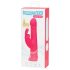 Happyrabbit Thrusting - δονητής με επαναφορτιζόμενη κίνηση και προεξοχή (ροζ)