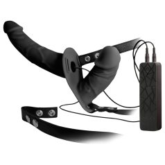   Double Thruster - διπλός δονητής strap-on - μαύρο