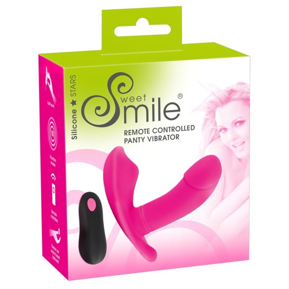 SMILE Εσώρουχο - επαναφορτιζόμενος, τηλεχειριζόμενος δονητής (ροζ)