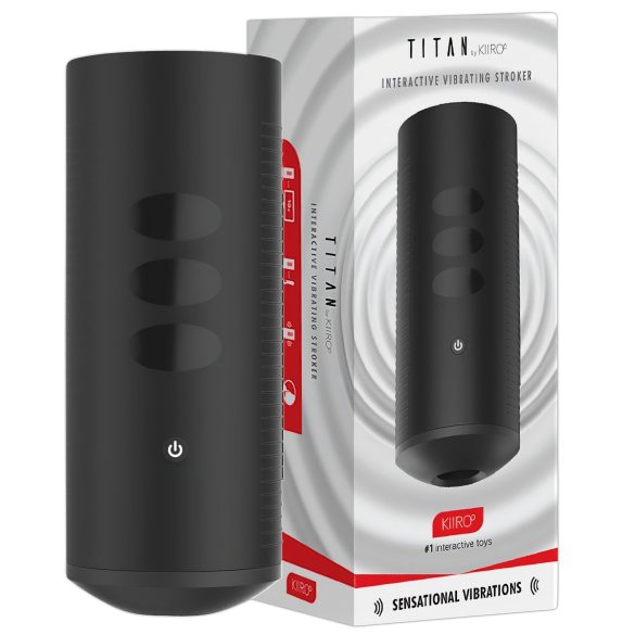 Kiiroo Titan Experience - Επαναφορτιζόμενος Διαδραστικός Μαστιγώδης Συσκευή (Μαύρο)