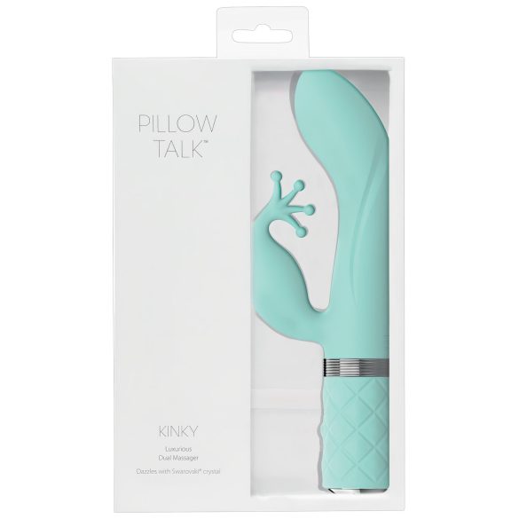 Pillow Talk Kinky - Επαναφορτιζόμενος G-spot Δονητής διπλού κινητήρα (Τυρκουάζ)