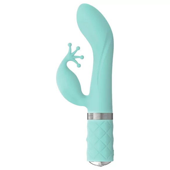 Pillow Talk Kinky - επαναφορτιζόμενος δονητής σημείου G με 2 μοτέρ (τιρκουάζ)