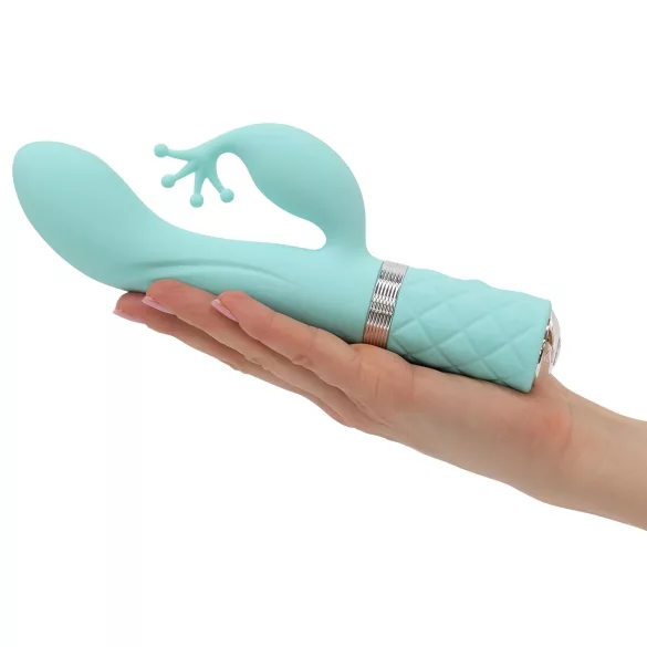 Pillow Talk Kinky - επαναφορτιζόμενος δονητής σημείου G με 2 μοτέρ (τιρκουάζ)