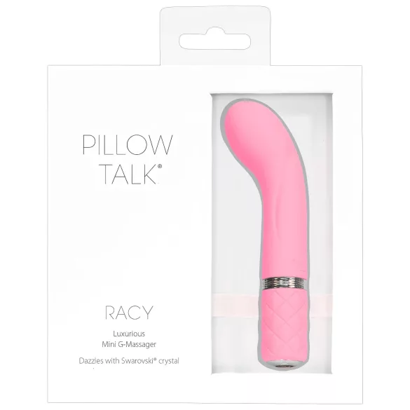 Pillow Talk Racy - επαναφορτιζόμενος, στενός δονητής σημείου G (ροζ)