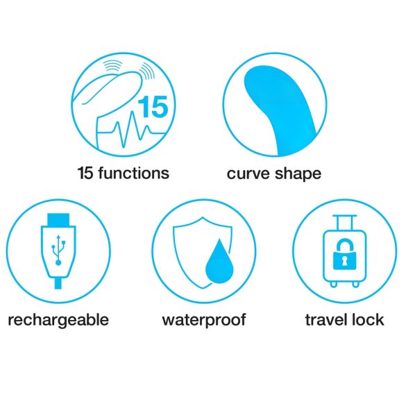 Happyrabbit - δονητής rabbit με καμπύλη και στέλεχος κλειτορίδας