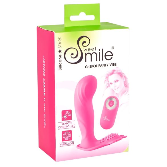 SMILE G-Spot Εσώρουχο - επαναφορτιζόμενος, ασύρματος δονητής (ροζ)