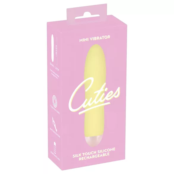 Cuties Mini Κίτρινο - επαναφορτιζόμενος σιλικόνης δονητής (κίτρινο)