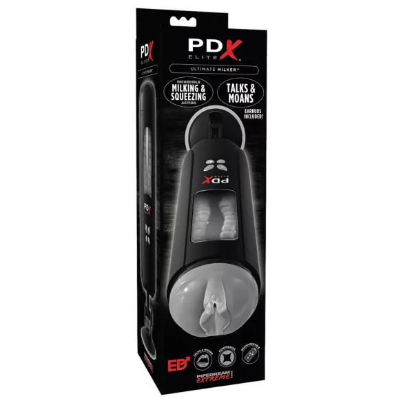 PDX Ultimate Milker - ανδρικός αυτόματος masturbator με δόνηση & αναρρόφηση
