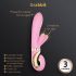 G-Vibe GRabbit: Επαναφορτιζόμενος δονητής 3 μοτέρ για G-σημείο (ροζ)