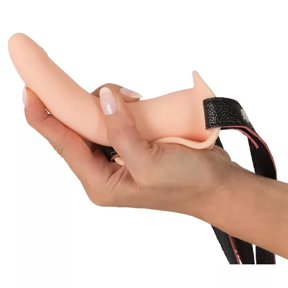 You2Toys - strap-on δονητής με ιμάντα - επαναφορτιζόμενος - φυσικό χρώμα