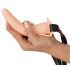 You2Toys - Strap-On - επαναφορτιζόμενος δονητής με λουράκι (φυσικό)