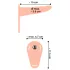 You2Toys - strap-on δονητής με ιμάντα - επαναφορτιζόμενος - φυσικό χρώμα