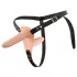 You2Toys - Strap-On - διπλός δονητής με ζώνη (στο χρώμα του δέρματος)