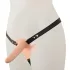 You2Toys - Strap-On - διπλός δονητής με ζώνη (στο χρώμα του δέρματος)