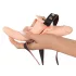 You2Toys - Strap-On - διπλός δονητής με ζώνη (στο χρώμα του δέρματος)