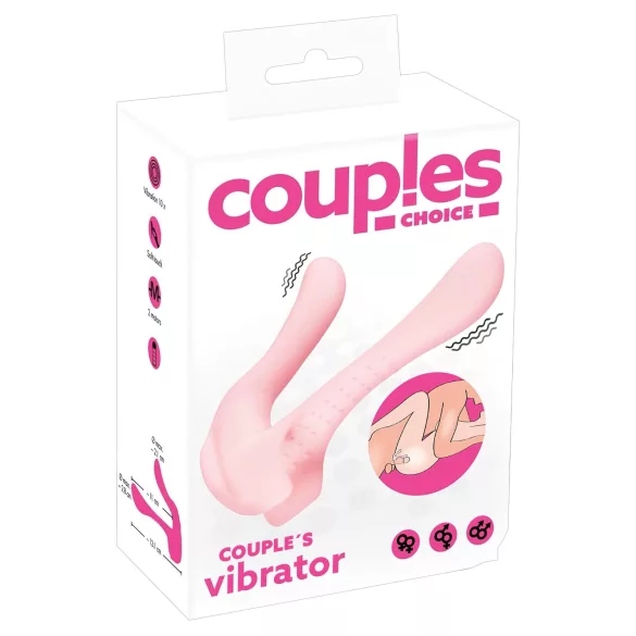 Couples Choice - δονητής ζευγαριών με 2 μοτέρ - ροζ