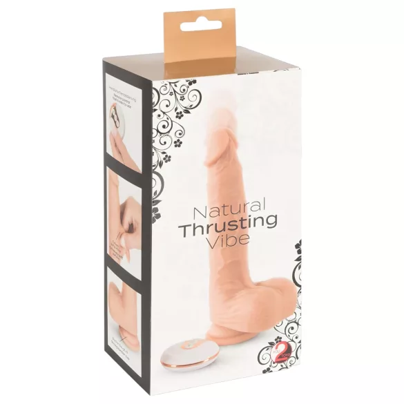 You2Toys - δονητής με ώθηση - φυσική αίσθηση - μπεζ