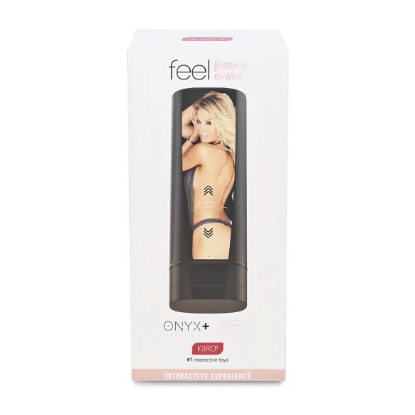 Kiiroo Onyx+ Jessica Drake - διαδραστικό ανδρικό αυνανιστήρι - μαύρο