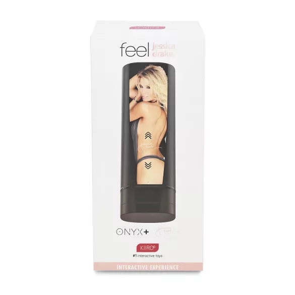 Kiiroo Onyx+ Jessica Drake - διαδραστικό ανδρικό αυνανιστήρι - μαύρο