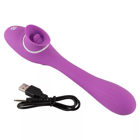 You2Toys - δονητής 2 λειτουργιών - επαναφορτιζόμενος 2σε1 - μωβ
