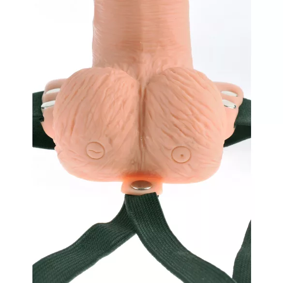 Pipedream - Fetish Strap-On 6 - ζώνη με δονητή, κοίλος (στο χρώμα του δέρματος)