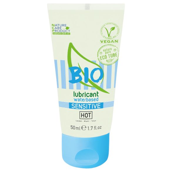 HOT Βιολογικό Sensitive - vegan λιπαντικό με βάση το νερό (50ml)